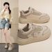 2025 Spring New Breathable White Women's Versatile Ins Korean Edition Thick Soled Sports Casual Board Shoes_vogvips.com