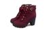 Autumn Winter 2020 New High Women's Cross Strap Short Thick Heel Martin Leather Boots_vogvips.com