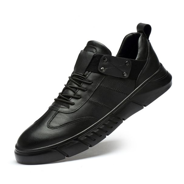Men's Shoes British Board Shoes Sot Sole Irst Layer Cowhide One-pedal Shoes Men's Casual Leather Shoes_vogvips.com