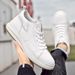 First Layer Cowhide Board Shoes Men's Genuine Leather Casual Breathable Leather Shoes Men's Thick-soled Medium-top White Shoes Men_vogvips.com