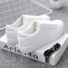 Sneakers Women 2021 Spring And Autumn New Fashion Flat For Students Breathable Women's Internet Celebrity Casual White_vogvips.com