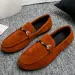 Genuine Leather Mens Loafers Zapatos De Hombre Formal Dresses Men Shoes Business Leisure Green Orange Moccasin Sneakers_vogvips.com
