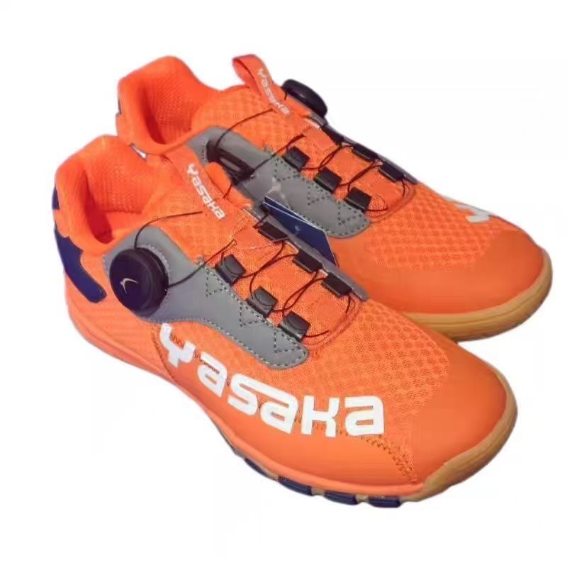 2026 Table Tennis Men Women Orange Court Shoes Unisex Designer Badminton Training Couples Quick Lacing Sport Shoe_vogvips.com