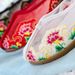 Ethnic Style Mesh Embroidered Cloth Shoes, Organza Patchwork Fabric, Summer Women's Cool Slippers_vogvips.com