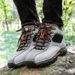 High-top Boots Men Comfortable Casual Lace-up Anti-slip Outdoor Hiking Shoes Men Durable Breathable Thick-soled Ankle Boots Men_vogvips.com
