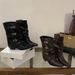 Unique Design Pointed-Toe Mid-Calf 2026 Autumn/Winter Collection, Belt Buckle Chunky Heel Riding Boots, Short Western_vogvips.com