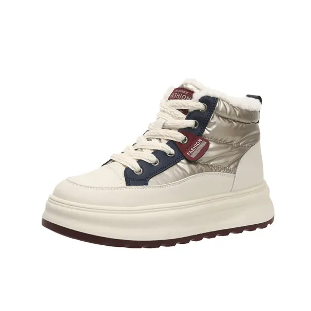 Women's Boots:Simple Design Fashion Leisure Style Snow Boots Winter Fleece Versatile Anti-slip Warm Cotton Short_vogvips.com