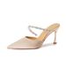 8189-2 Thi Heel High Heels Wome Sati Closed Toe Sadals Oe Strap Rhiestoe Fairy Style Elegat Europea Ad_vogvips.com