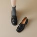Soft Version ~ British Style Small Leather Shoes Versatile Beautiful Camellia Thick Petite High Heel Loafers_vogvips.com