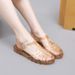 Summer New European And American Retro Versatile Hollow Breathable Closed-Toe Flat Women's Roman Jelly Crystal Beach_vogvips.com