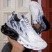 Men's Casual Breathable Lightweight Flame Print Sports Summer Outdoor Tennis Running Hiking Shoes For Men_vogvips.com