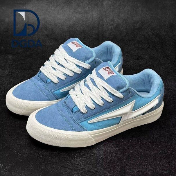 35-43 Large Size American Style Ins Trendy Embroidered Street Shoes For Men And Women, New Versatile Chunky Sneakers,_vogvips.com