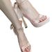 Luxurious Black Satin Bow 2026 New High-heeled Women's Sandals With Open Toe And Platform_vogvips.com