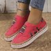 Women’s Shoes Large Size Casual Flat Shoes Couple Men And Women Elastic Slip On Loafers Halloween Black Cat Single Shoes_vogvips.com