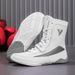 Boxing Shoes Training Shoes Wrestling Shoes Men's Sanda Shoes High Top Fighting Boots_vogvips.com