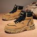 Men's Workwear For Winter , New Construction Site Work Shoes, Anti Slip And Wear-Resistant High Top Martin Boots,_vogvips.com