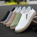 Spring Men's Canvas Shoes Ice Silk Mens Casual Shoes Breathable Lazy Slip On Vulcanized Shoes Trendy Hot Footwear Erkek Ayakkabı_vogvips.com