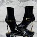 High Quality Pointed High-heeled Boots For Women 2025 New Autumn And Winter, Belt Buckle, Patent Leather Short Boots,_vogvips.com