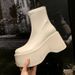 Ultra High Heel Black Wome, Petite Thick Sole Platform Height Icreasig Versatile 2024 New Style Marti Boots For_vogvips.com