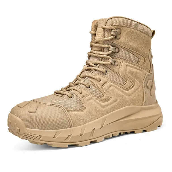 Men Outdoor Hiking Shoes Male All-match Motocross Boots High Top Men's Sneaker Hunting Work Safty Boot High Quality Ankle Boots_vogvips.com