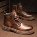 European Warm Series Martin 2025 New Trendy Autumn British Style Work Short Men's Casual Leather Boots_vogvips.com