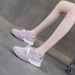 German Training Shoes Women's Lace-up Flow College Style Sports Versatile Platform Dad Shoes Women's Shoes_vogvips.com