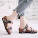 Women's Cork Wedge Sandals - Slip-On Platform Flip Flops With Non-Slip Sole For Beach, Pool & Casual Wear (Black Floral/White/Black)_vogvips.com