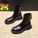 Short Women's 2025 Autumn And Winter New British Style Slim Retro Thick-soled Martin Boots_vogvips.com