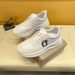 Fuguqi Little Bee Cool Men's Sports Running Luxury High End Soft Soled Dad's White Shoes_vogvips.com
