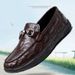 Men's 2025 New Spring Cowhide Loafers Soft Sole Slip-On Lazy Driving Casual Leather Shoes For Men_vogvips.com