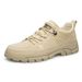Tooling Leather Low Top Casual Shoes Outdoor Desert Work Platform Martin Boots Men's Shoes_vogvips.com