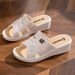 Women's High-heeled Slippers Summer Thick-soled Fashion Outer Wear Home Non-slip Mother Shoes Soft-soled Integrated Wedge-heeled Cool Slippers_vogvips.com