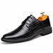Men's Business Formal Leather Shoes Spring Autumn British Style Lace-Up Casual Wedge Heel Wholesale_vogvips.com
