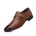 Aofu 3756 New Pointed Business Leather For Men With European Style Metal Buckle Men's Shoes_vogvips.com