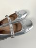 Lancui Niche Four-Color Versatile Ballet Style Soft Sole Comfortable Mary Jane Shallow Mouth Women's Leather Shoes_vogvips.com
