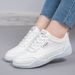 2026 New Spring Leather White Sneakers For Women, Korean Style Versatile Casual Shoes, Soft Sole Breathable Sports_vogvips.com