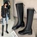 Women's 41-43 Wide Feet Thick Legs Long Over-the-Knee Non-Slip Fat MM High Tube Large Size Elastic Boots_vogvips.com