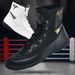 Boxing Shoes Men's Wrestling Fighting Sanda Squat Training Shoes Fighting Competition High Top Wear Resistant Sports Shoes_vogvips.com