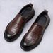 Suitable For All Seasons 2025 Spring New Genuine Leather Business Breathable Casual Men's Comfortable Slip-On Dad Shoes_vogvips.com