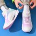 Couple Sneakers Men's Shoes Shock Absorption Flying Weaving Breathable Lightweight Air Cushion Popcorn Youth Running Shoes_vogvips.com