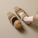 206-2 French-style Closed-toe Slippers Women, New Vintage Pleated Slip-on Mules For Spring And Summer_vogvips.com