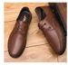 Large Size First Layer Men's Shoes Hole Casual Leather Shoes Lace-up Work Flats_vogvips.com