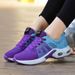 Dazzling Women's Vulcanized Shoes Color Blocking Trendy Design Breathable Thick Soled Shoes Jogging Track Field Tennis Shoes_vogvips.com