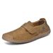 Spring And Autumn Couples' Bean Shoes Large Size Breathable Hand-Sewn Loafers Flat Casual Shoes For Men And Women_vogvips.com