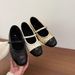 3cm Internal Height Increase, French-style Quilted Mary Jane New Spring Ballet-style Single Shoes, Small Leather Shoes_vogvips.com