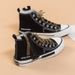 Canvas For Women Spring And Autumn Season New Student Classic Zipper Casual Versatile High Top Canvas White Board_vogvips.com
