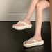 Women's Fairy Style Platform Flip Flops Summer Height Increasing Non-Slip Beach Sandals_vogvips.com