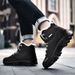 Winter Snow Boots Men Anti-slip Warm Soft Plush Casual Hiking Shoes Men Thick-soled Breathable Outdoor High-top Ankle Boots Men_vogvips.com