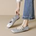 Flat-soled Single Shoes Women's Bow With Mary Jane Shoes, Shallow Mouth Soft-soled Ballet Shoes_vogvips.com