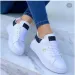 2026 Autumn Shoes Waterproof White Sneakers For Women Korean Version Lace Up Casual Flat Sport Shoes Ladies Vulcanized Shoes_vogvips.com
